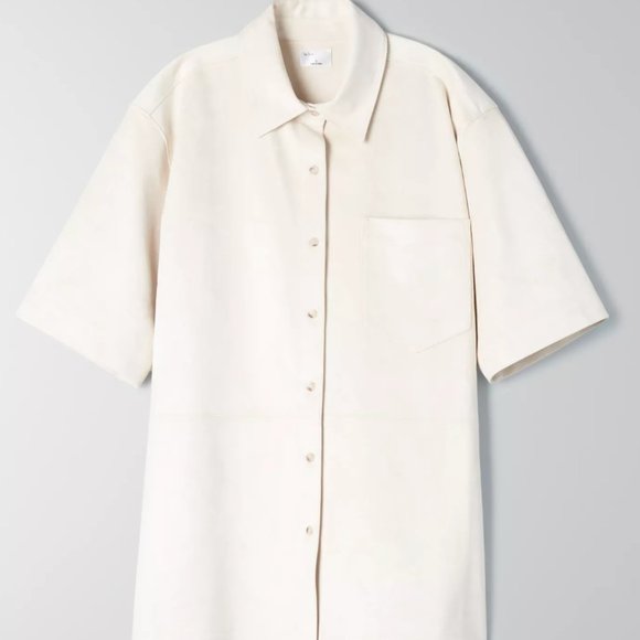 Aritzia Vegan Suede T-Shirt Shacket - Picture 8 of 11